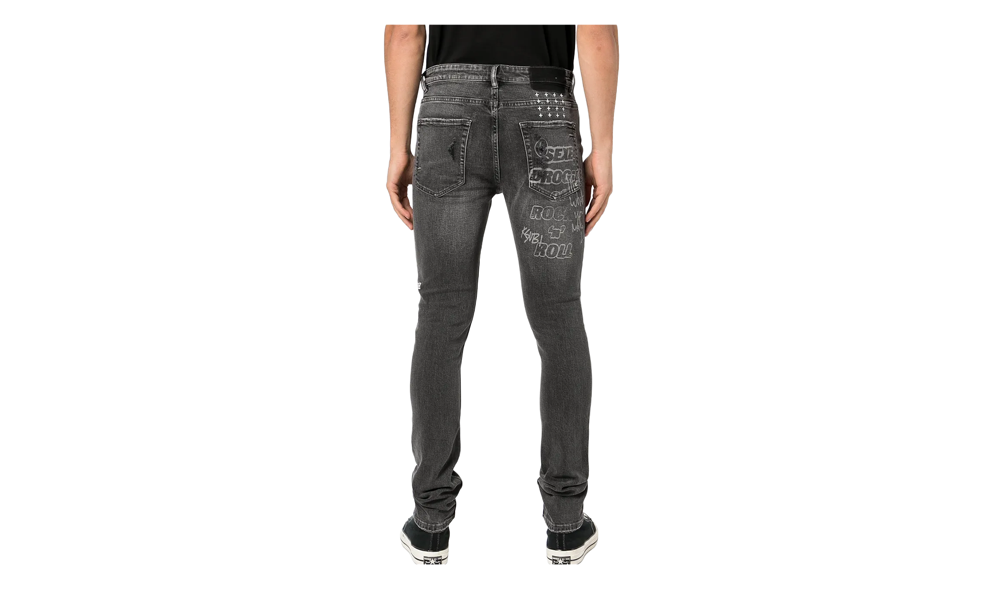 Van Winkle Angst Trashed Jeans "Black Stonewash" 5000007243 001