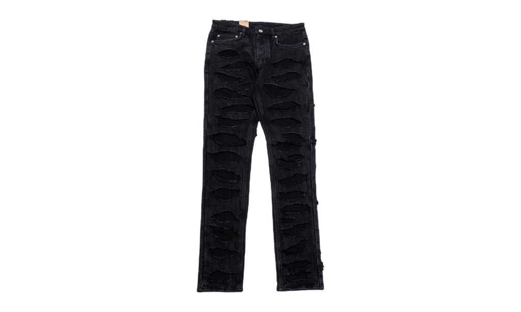 KSUBI Trippie Redd Chitch Shredded Jeans "Black" CNT4QG7A