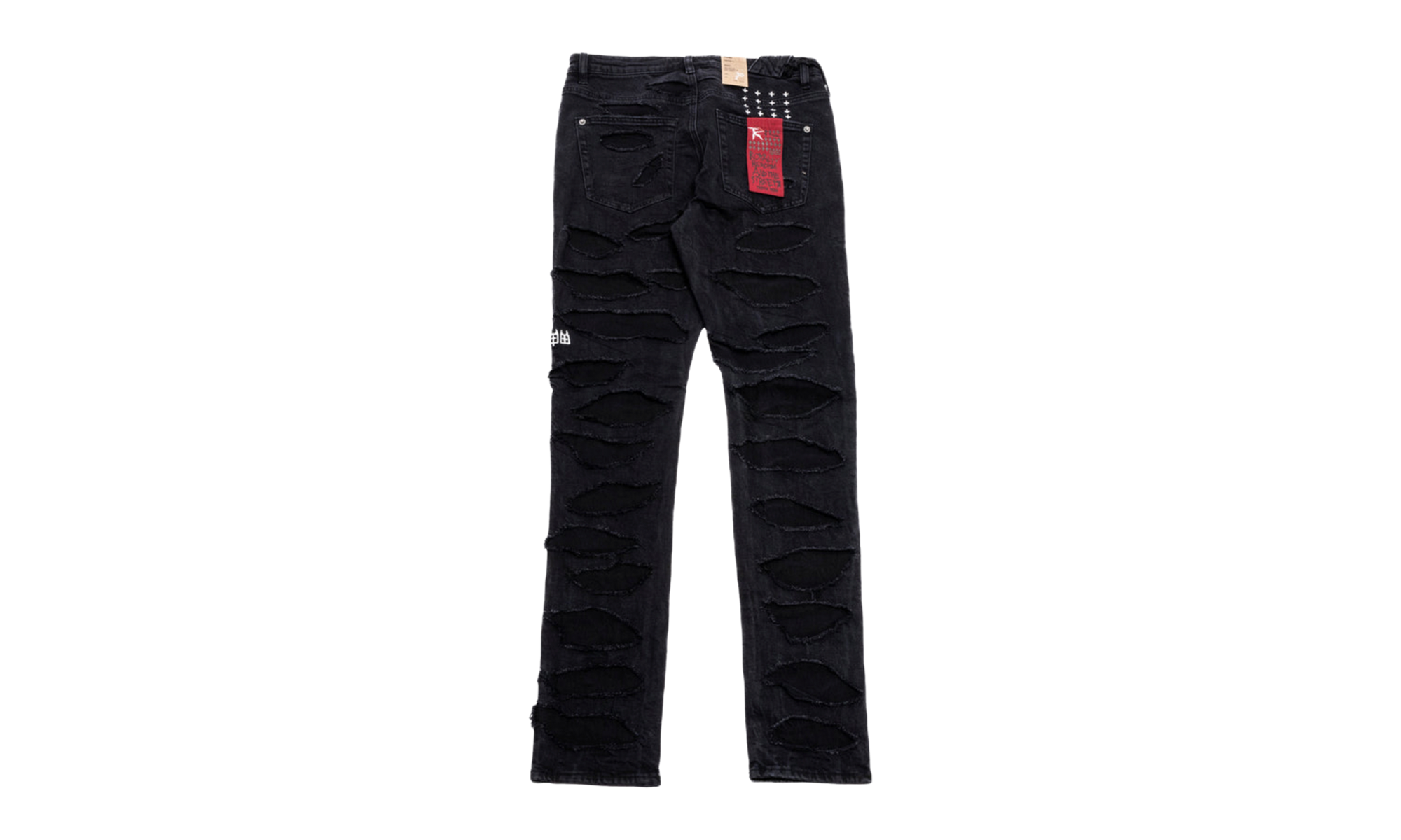 KSUBI Trippie Redd Chitch Shredded Jeans "Black" CNT4QG7A